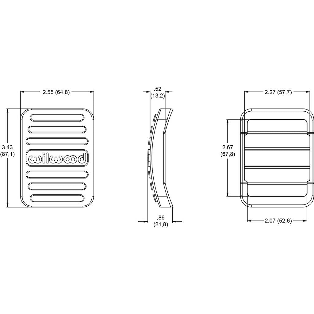 WILWOOD 330-15726 Pad,Brake Pedal,Cover Photo-1