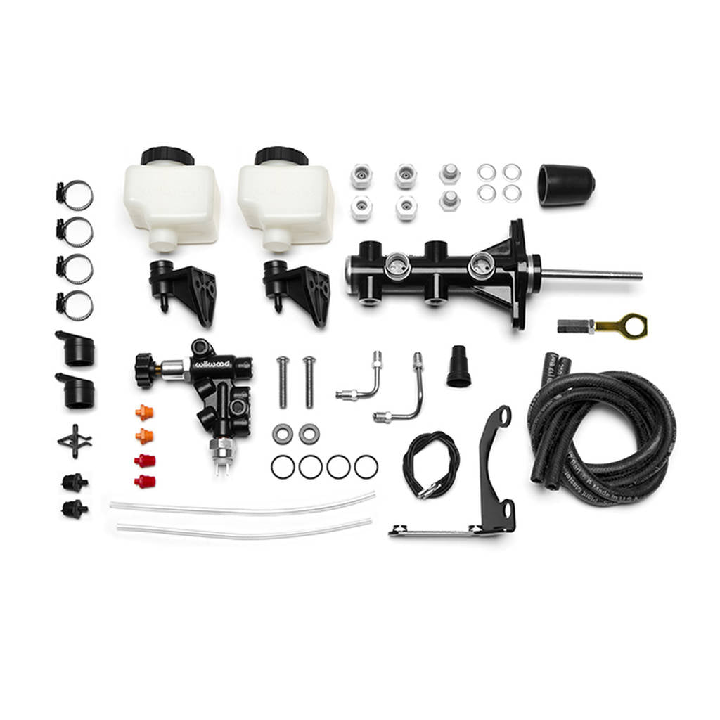 WILWOOD 261-15492-BK Kit,M/C,Remote Tandem,7/8,Mustang W/P-Valve,Black Photo-0