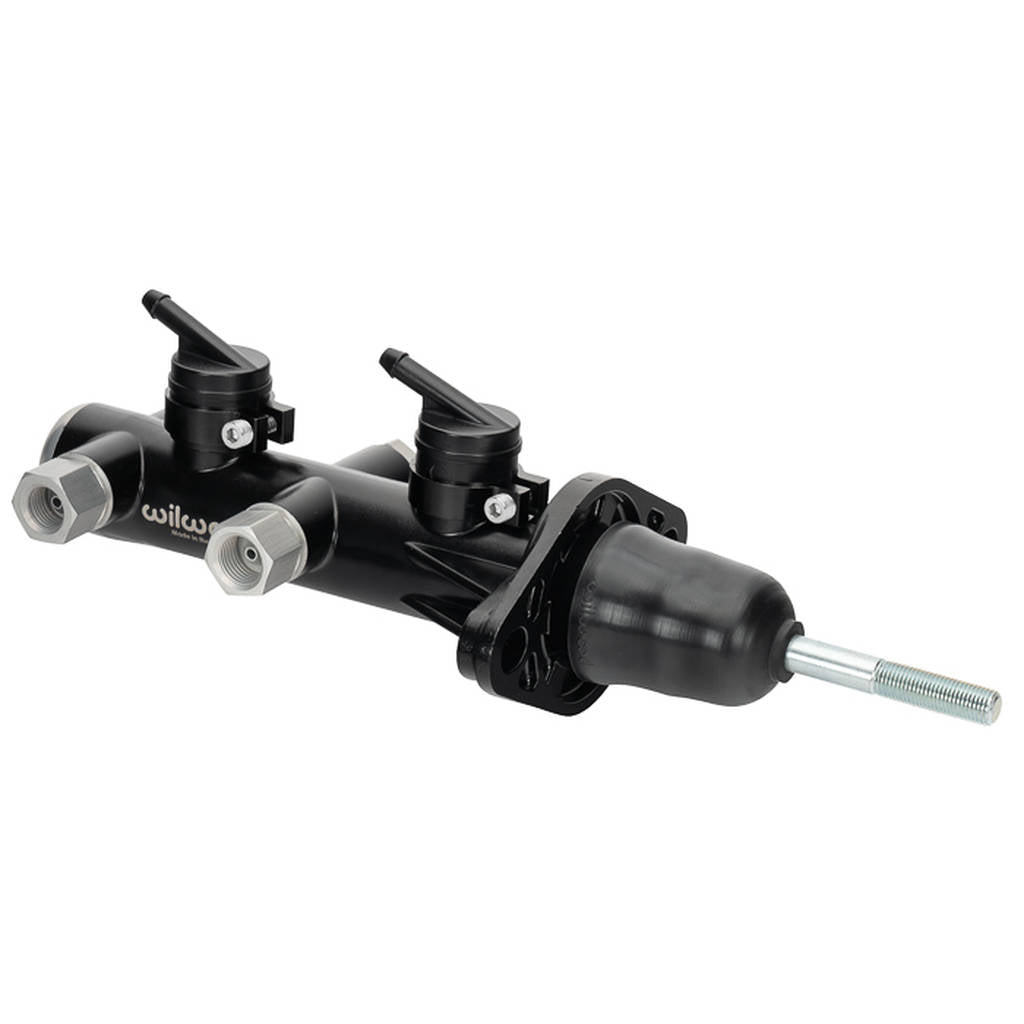 WILWOOD 260-14389-BK M/C,Tandem,Remote,1.12 Dia,Diecast,Dual Outlet,W/Pushrod,Wilwood,Black Photo-0