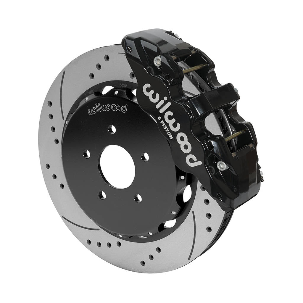 WILWOOD 140-14819-D Kit,Front,Nissan,370z/G37,09-13,Aero6 14.00 Rotor,Drilled,W/Lines Photo-0