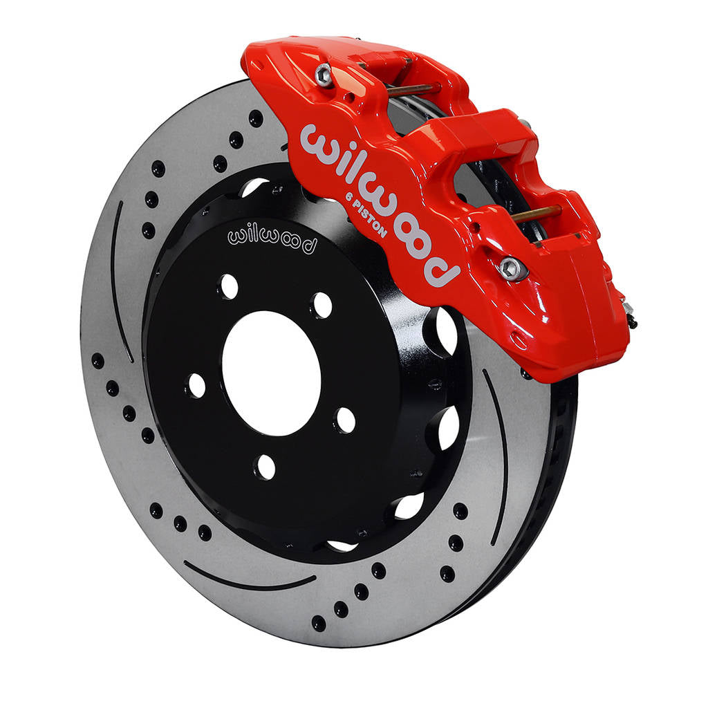WILWOOD 140-14288-DR Kit,Front,16-19 Camaro,Aero6,14.00 Rotor Srp,Red,W/Lines Photo-0