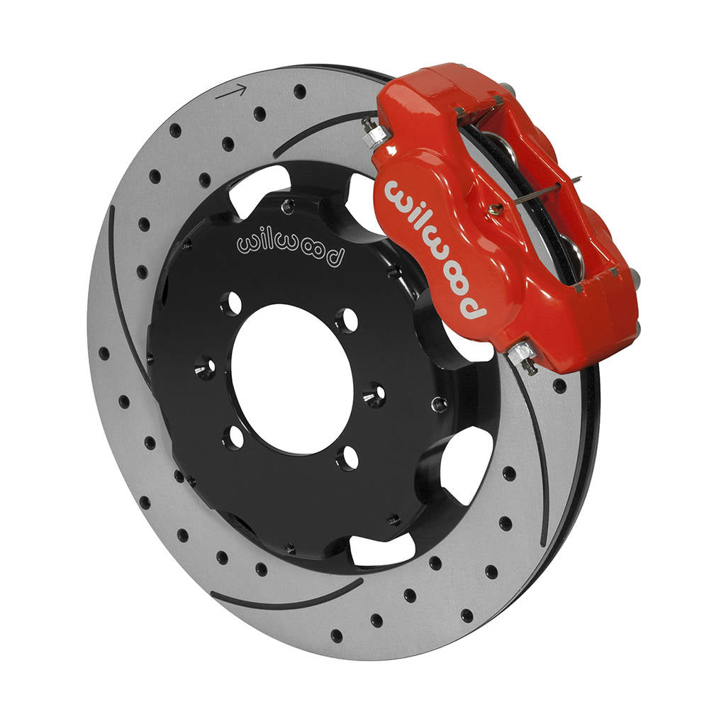 WILWOOD 140-14233-DR Kit,Front,Mazda,Miata,16-Up,Fdli,12.19x .810 Rotor,Srp,Red,W/Lines Photo-0