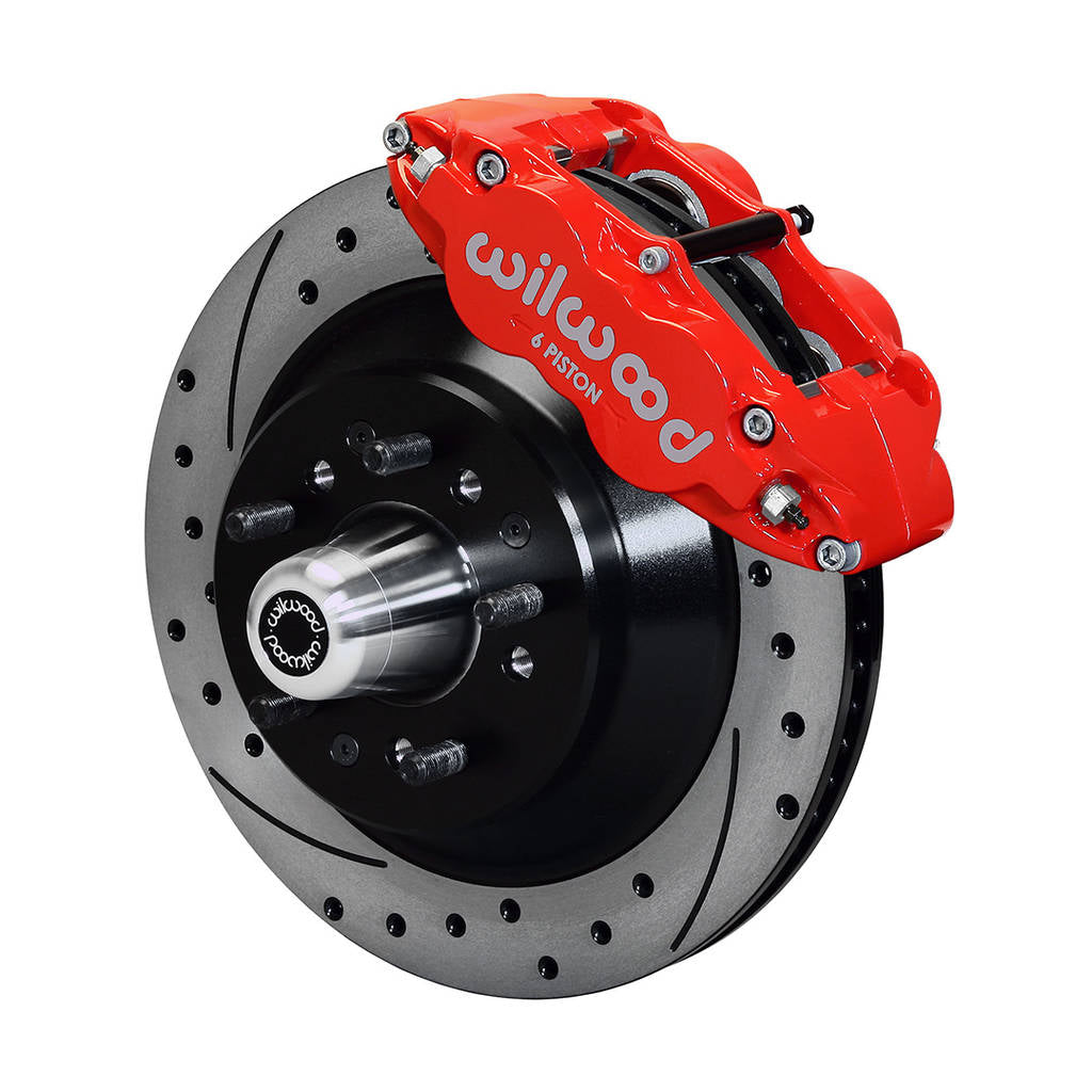 WILWOOD 140-13654-DR Kit,Front,Galaxie,60-68,Drum Spindle 12.88x1.10,1 Pc Rotor,Srp,Red Photo-0