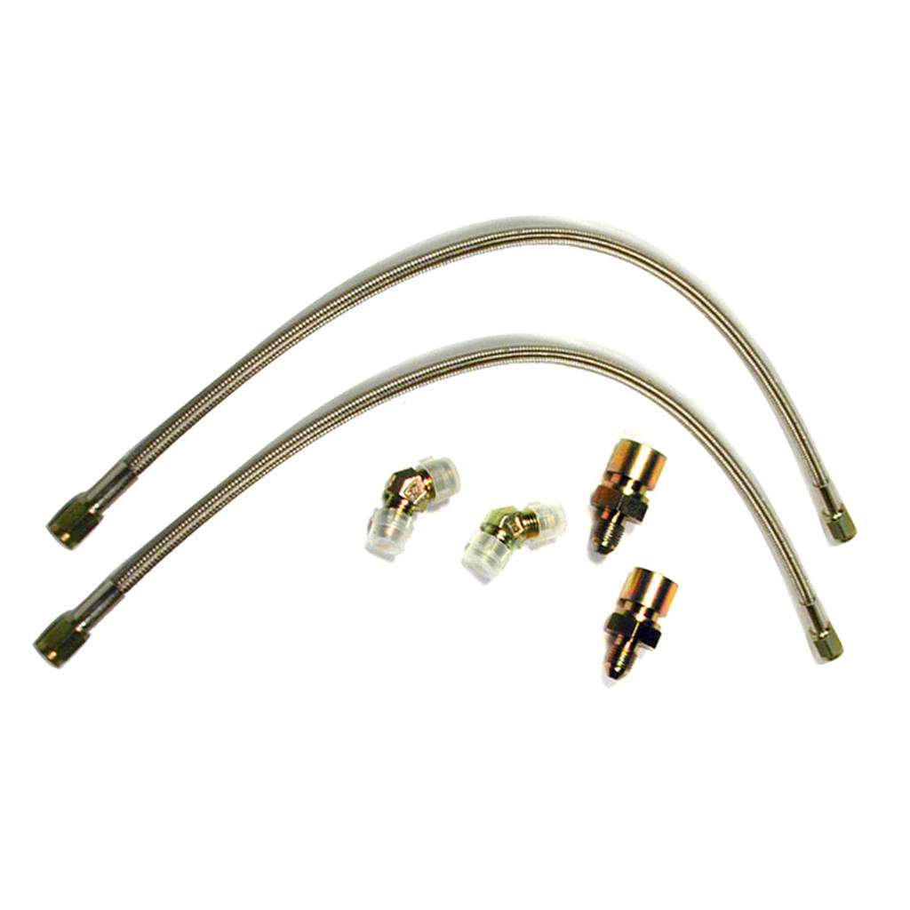 WILWOOD 220-6471 Flexline Kit,18in.,-3 Hose,7/16-24 45 Deg,1/8 Npt,Inlet Photo-0