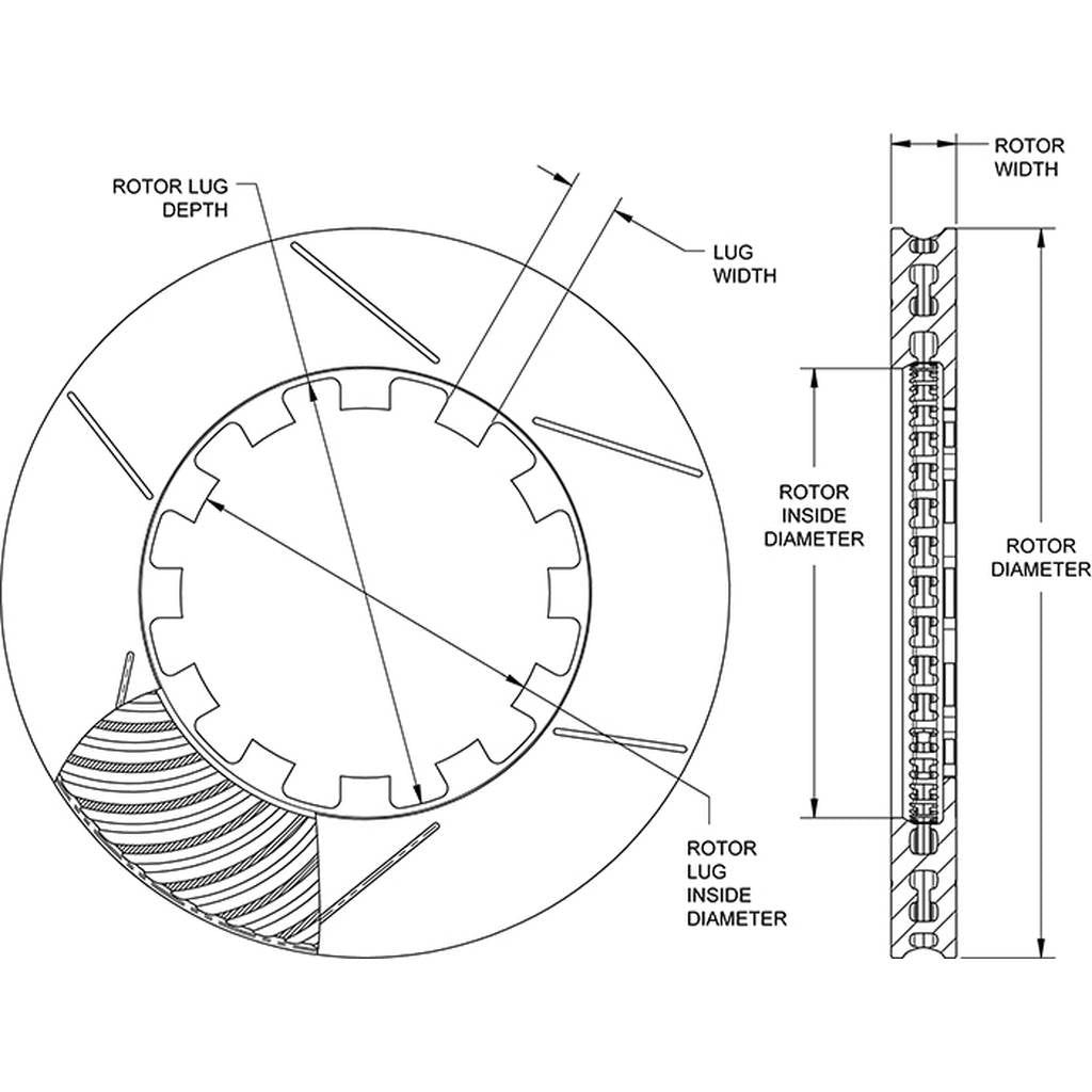 WILWOOD 160-15873-B Rotor1400-125df812-000ukcxxxxr 12 Lugx8.80 Snap Ring,72 Cvane,Gt Photo-2