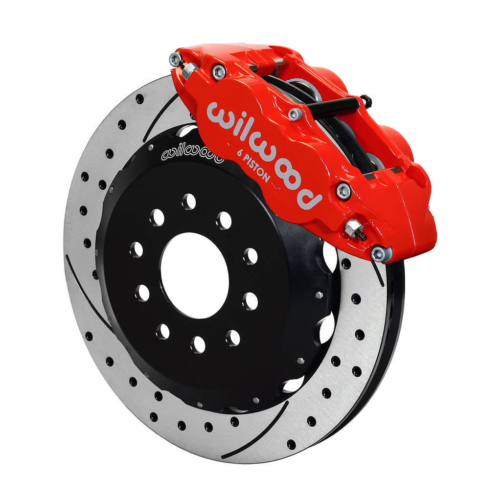 WILWOOD 140-9834-DR Kit,Front,Camaro,98-02,14.00 Rotor Drilled,Red Photo-0