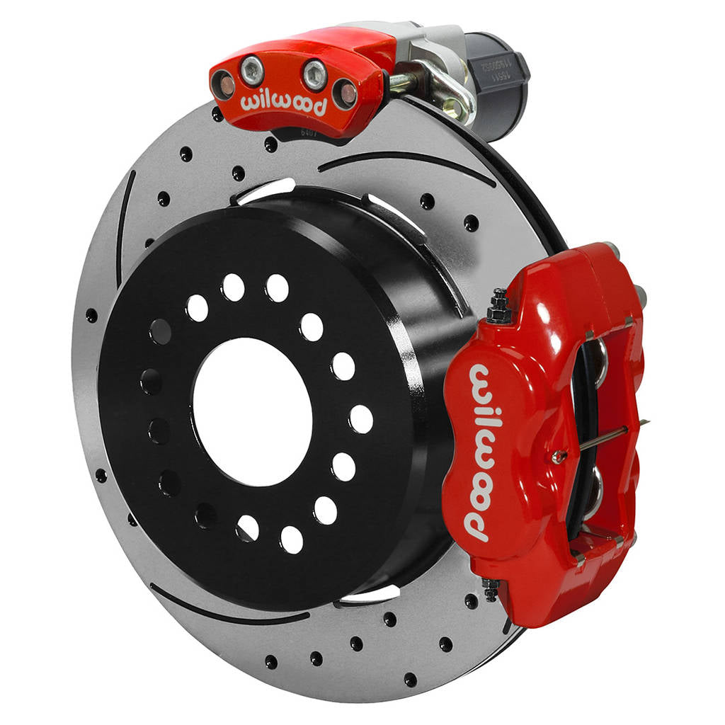 WILWOOD 140-15843-DR Kit,Rear,Epb,Fdli,Big Ford,New Style 2.50 Offset,1pc,12.19 Rotor,Srp,Red Photo-0