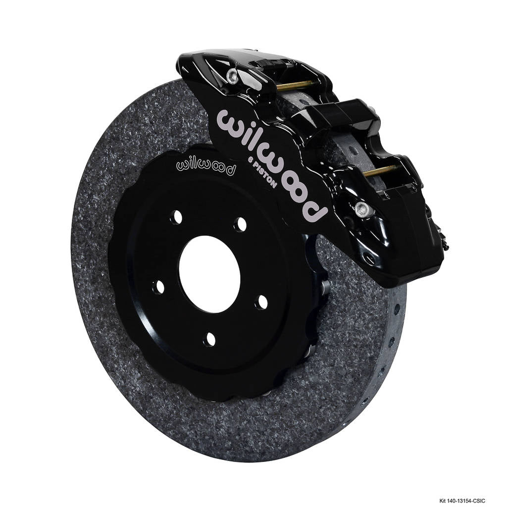WILWOOD 140-13154-CSIC Kit,Front,C5/C6/Z06 Vette 97-13,Aero6 14.00 C/Sic Rotor Photo-0