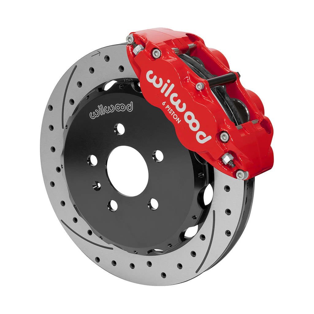 WILWOOD 140-14487-DR Kit,Front,03-08 Audi A4,Fnsl6r,12.88 Rotor,Srp,Red,W/Lines Photo-0