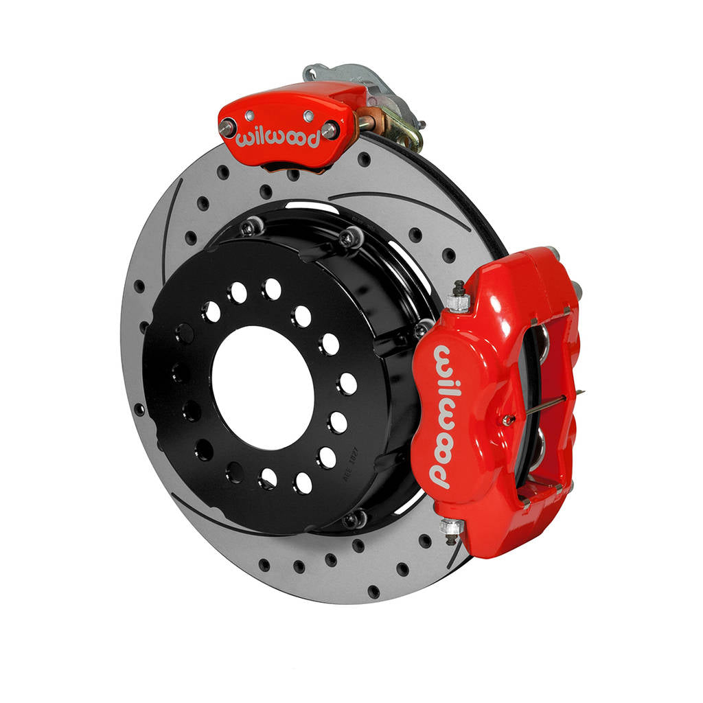 WILWOOD 140-14259-DR Kit,Fdli/Mc4,P-Brake,12 Bolt,C-Clip Elim 2.91 Offset,Stagg Mt,Srp,Red Photo-0