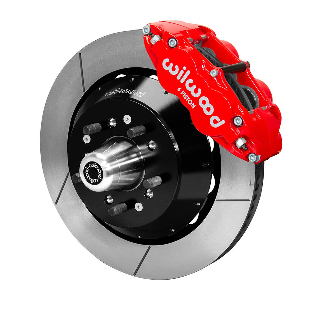 WILWOOD 140-14277-R Kit,Front,Magnum Force,Drop Spindle Fnsl6r,14.00 Rotor,Red Photo-0
