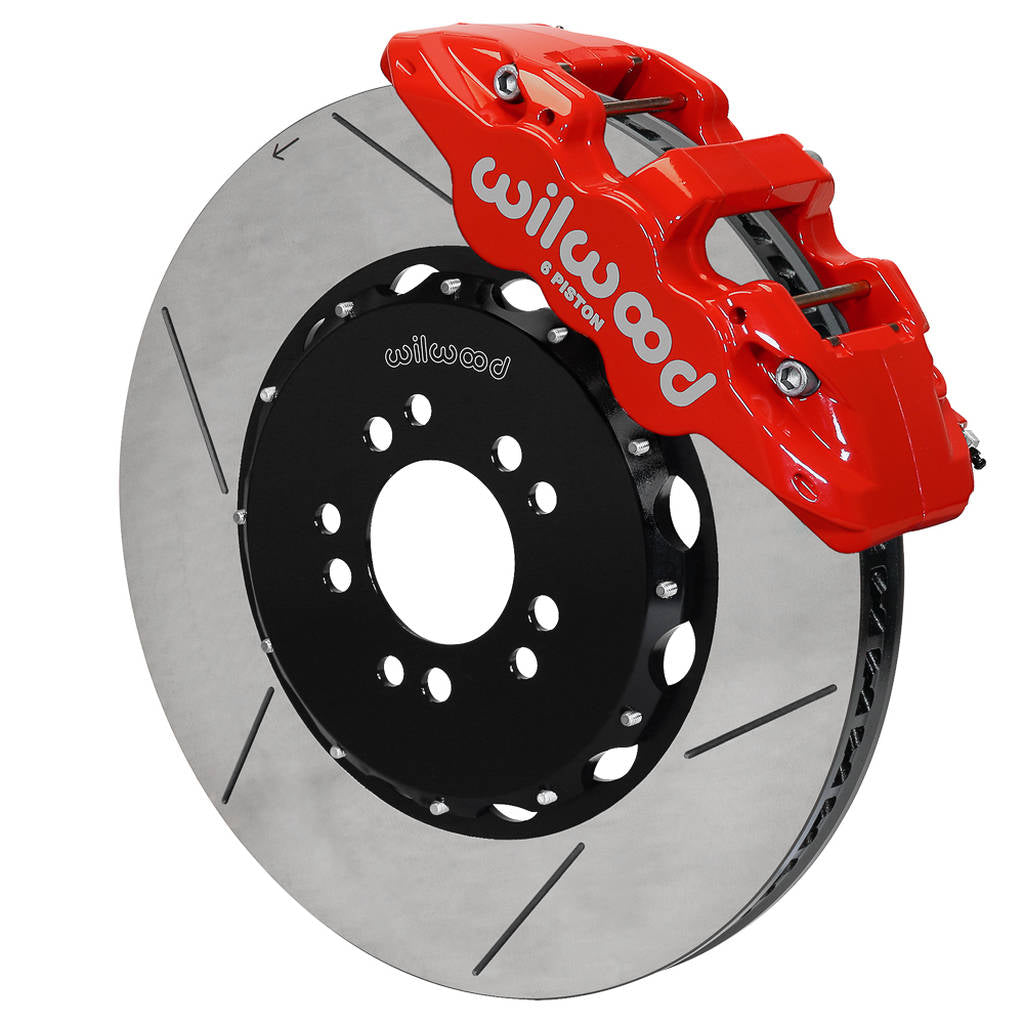 WILWOOD 140-13911-R Kit,Front,C7 Vette 2014-Up,Aero6,15.00 Rotor,Red,W/Lines Photo-0