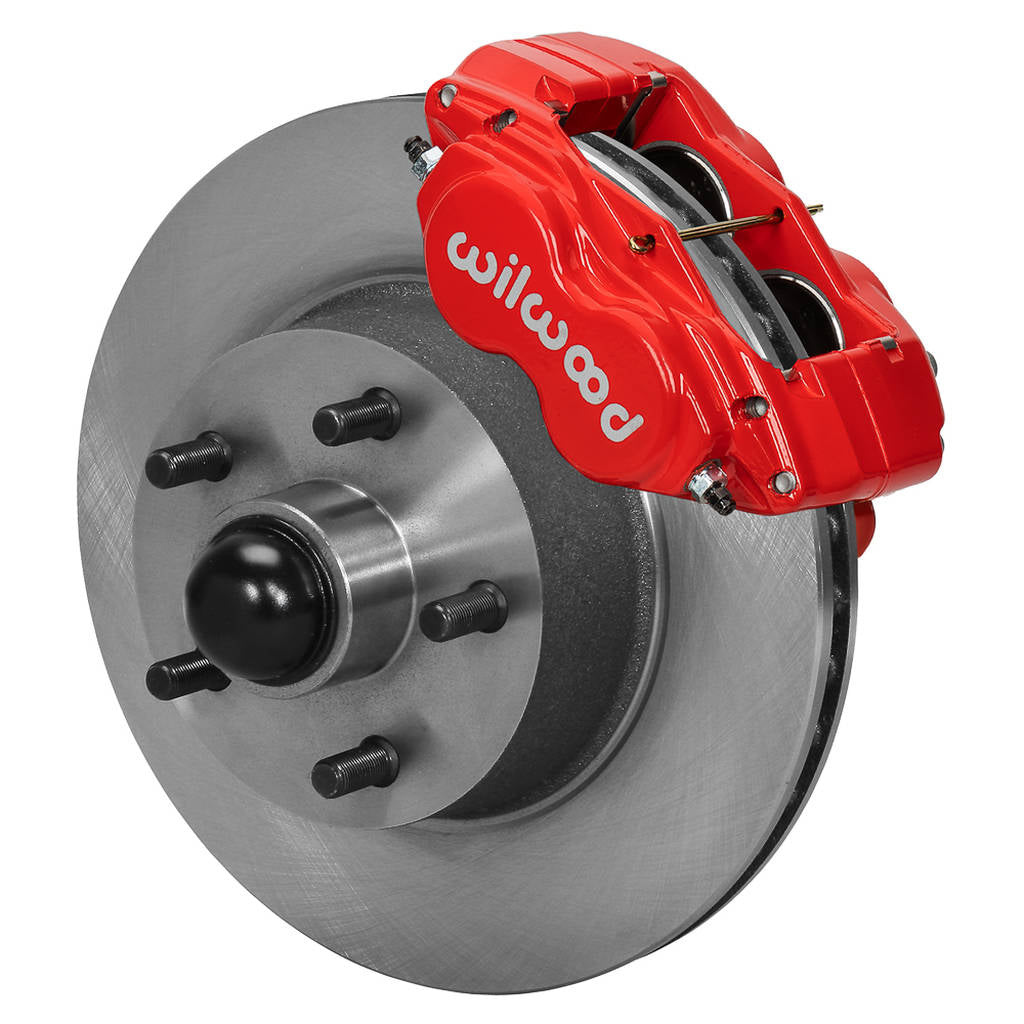 WILWOOD 140-13653-R Kit,Front,Galaxie,60-68,Drum Spindle 11.3,Hub/Rotor,Red Photo-0