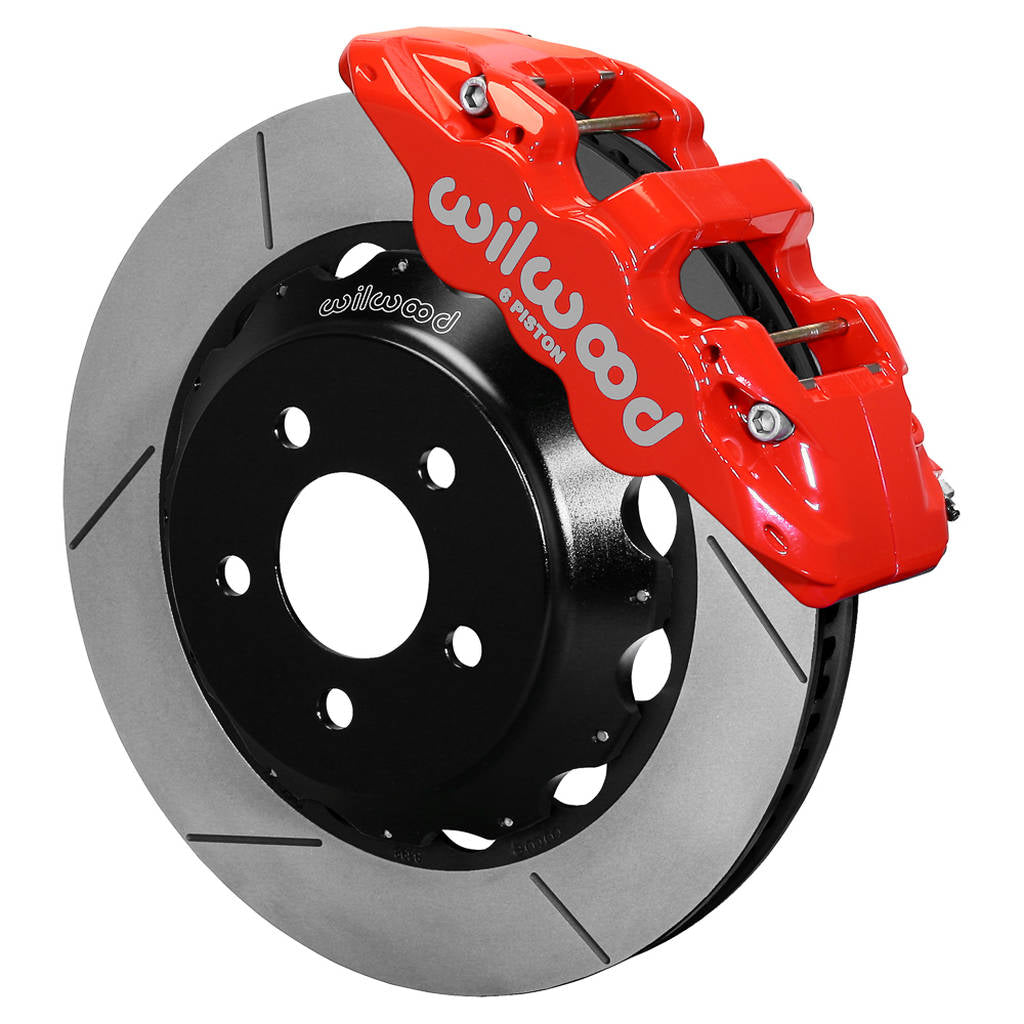 WILWOOD 140-13887-R Kit,Front,Mustang,2015-Up,Aero6,15.00 Rotor,Red,W/Lines Photo-0