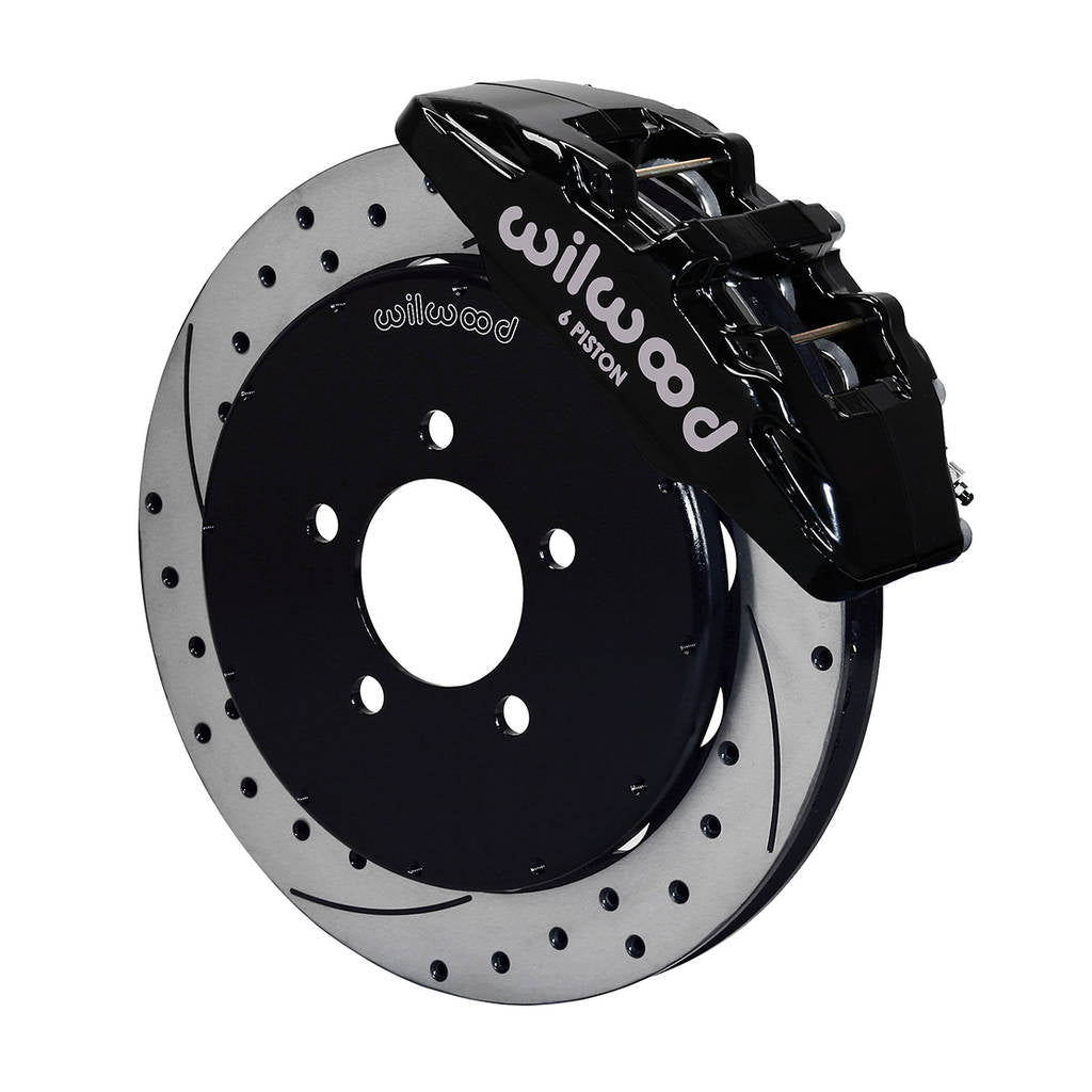 WILWOOD 140-13581-D Kit,Front,Mazda 3,05-Up,Dp6,12.88x1.10 Srp,Black,W/Lines Photo-0