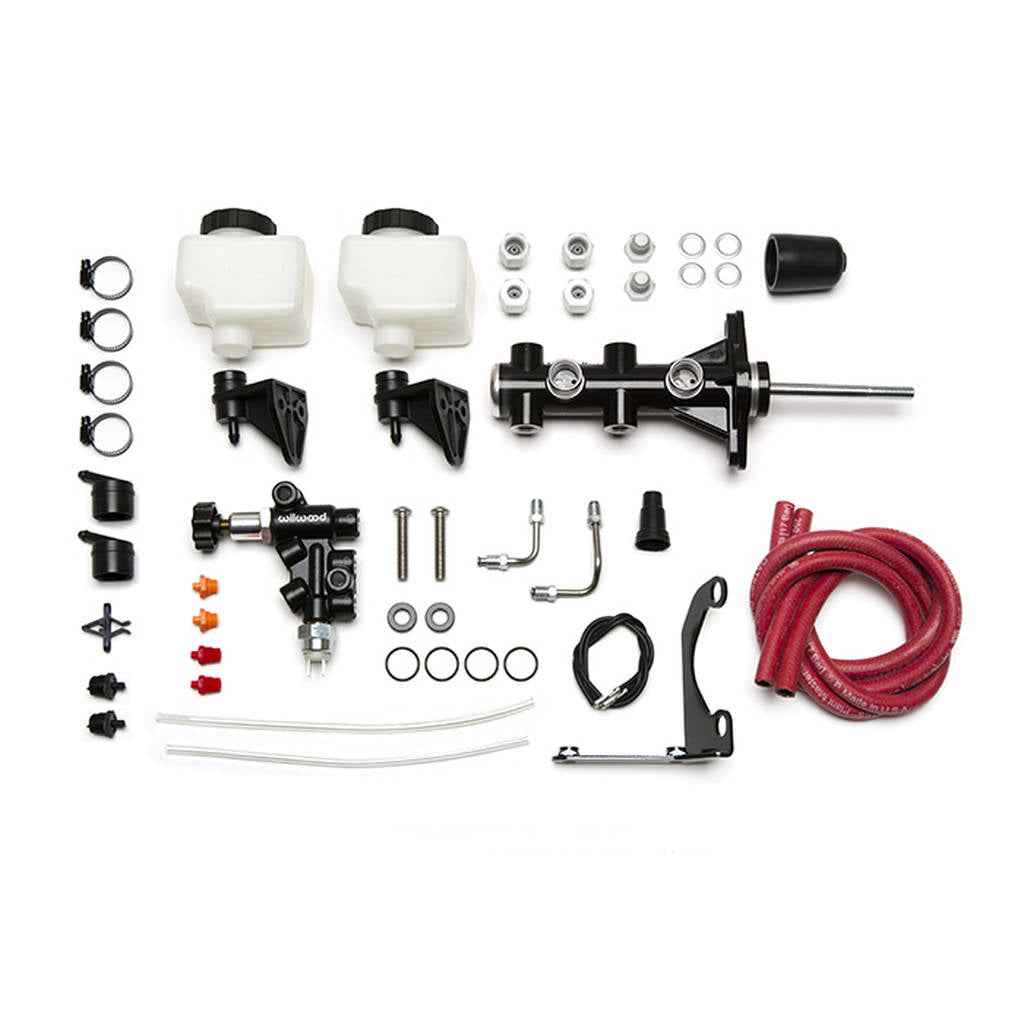 WILWOOD 261-14390-BK Kit,M/C,Remote,Tandem,1.00,W/Pushrod W/P-Valve,Black Photo-0