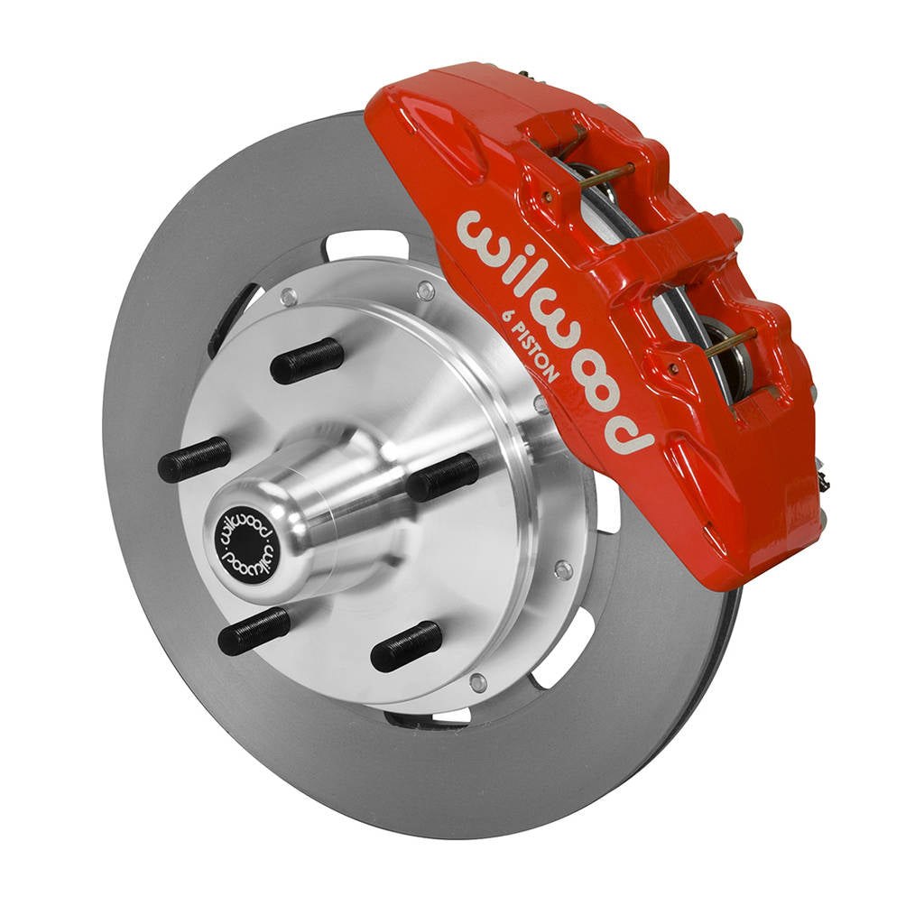 WILWOOD 140-14531-R Kit,Front,Pinto/Mustang Ii,74-78,Dp6 5x5.00 Hub,12.19 Rotor,Red Photo-0