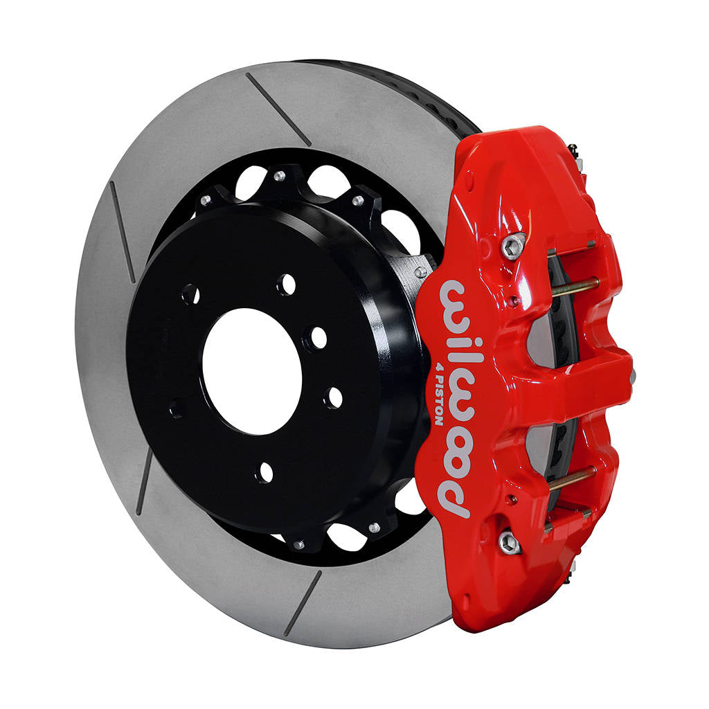 WILWOOD 140-13583-R Kit,Rear,Bmw E90,07-11,Aero4,14.00x1.10 Gt,Red,W/Lines Photo-0