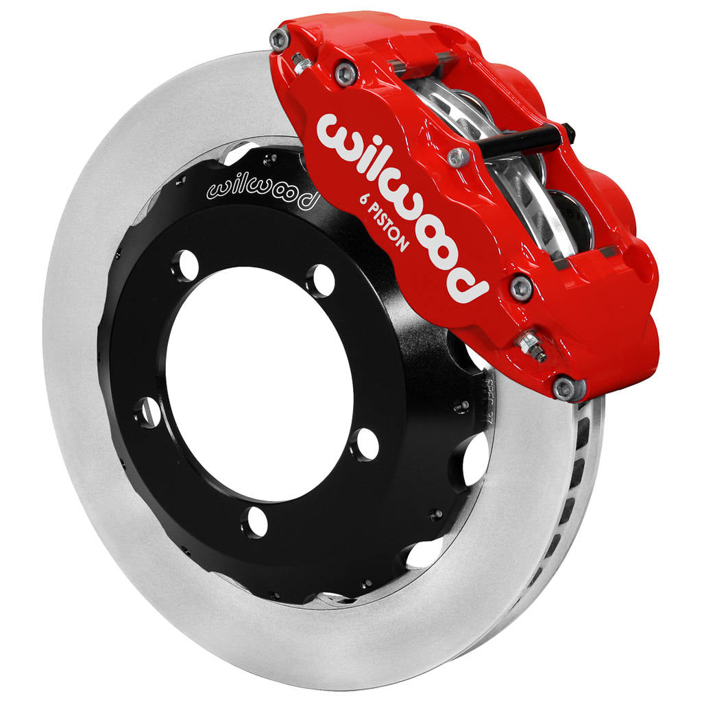 WILWOOD 140-13304-R Kit,Front,Ford Bronco,66-75,Dana 30/44 12.88,Fnsl4r,Drum Spindle,Red,W/Lines Photo-0