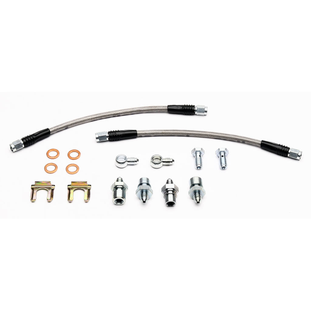 WILWOOD 220-10685 Flexline Kit,10in.,Rear,Cpb,M10,Banjo To 3/8-24 If Photo-0