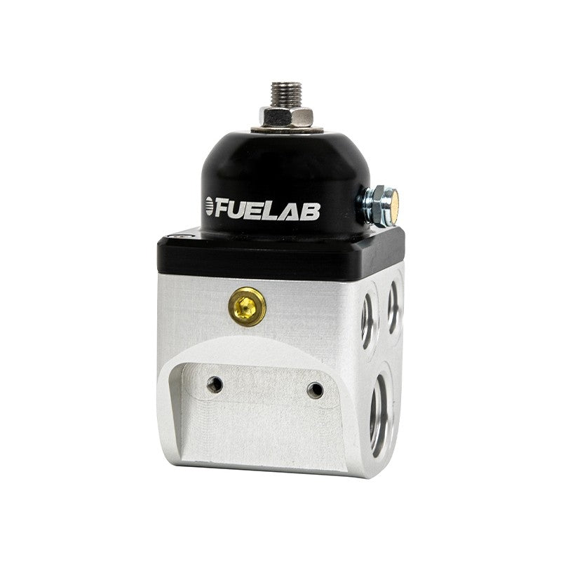 FUELAB 58502 Fuel Pressure Regulator Blocking Style Carbureted 4 port High Flow (2-4 psi, 10AN-In, 6AN-Out) Photo-0