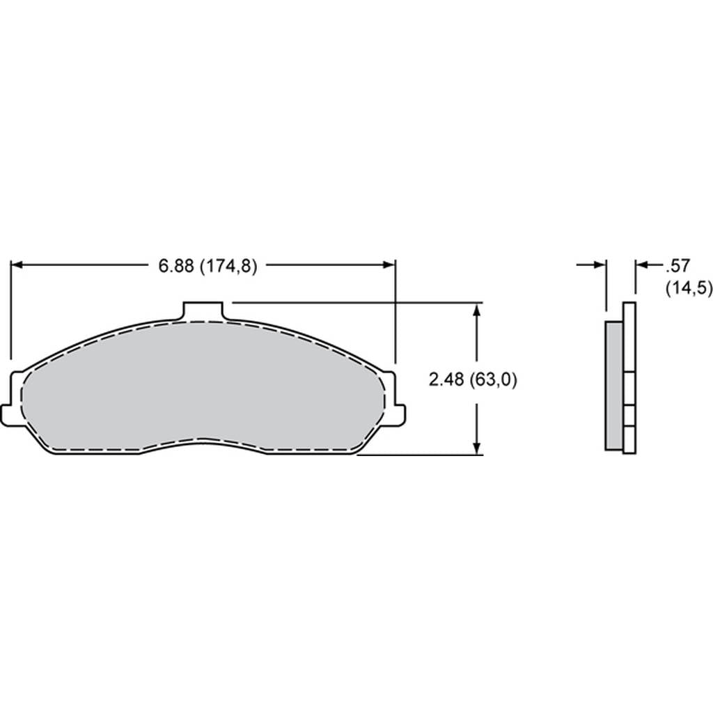 WILWOOD 150-D0731K Pad,D0731pm,.575,Axle Set Photo-0
