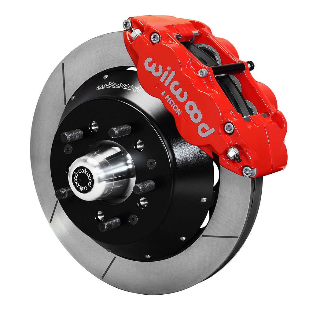 WILWOOD 140-9801-R Kit,Front,Pinto/Mustang Ii 74-78,Big Brake,Radial Mt,13.00 Rotor,Red Photo-0