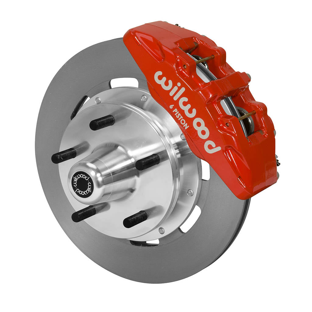 WILWOOD 140-14533-R Kit,Front,Wwe Pro Spindle,Dp6,5x5.00 Hub,12.19 Rotor,Red Photo-0