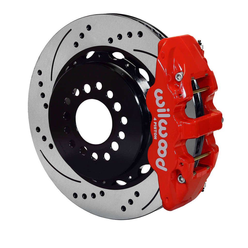 WILWOOD 140-14068-DR Kit,Rear,Challenger/Charger,2012-Up Aero4,14.25 Rotor,Srp,Red,W/Lines Photo-0