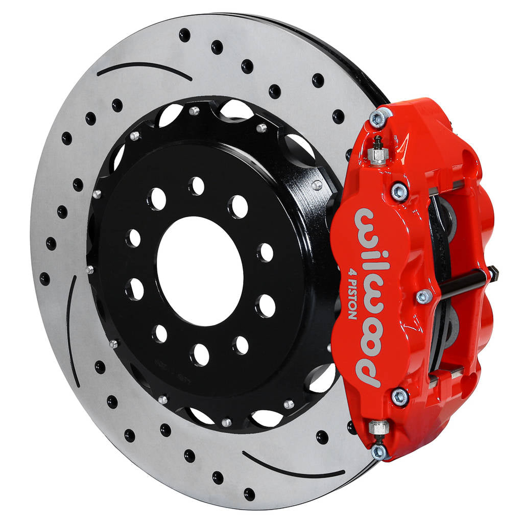 WILWOOD 140-13648-DR Kit,Rear,Camaro,2010,W/C6 Hub,Fnsl4r 14.00 Rotor,Srp,Red Photo-0