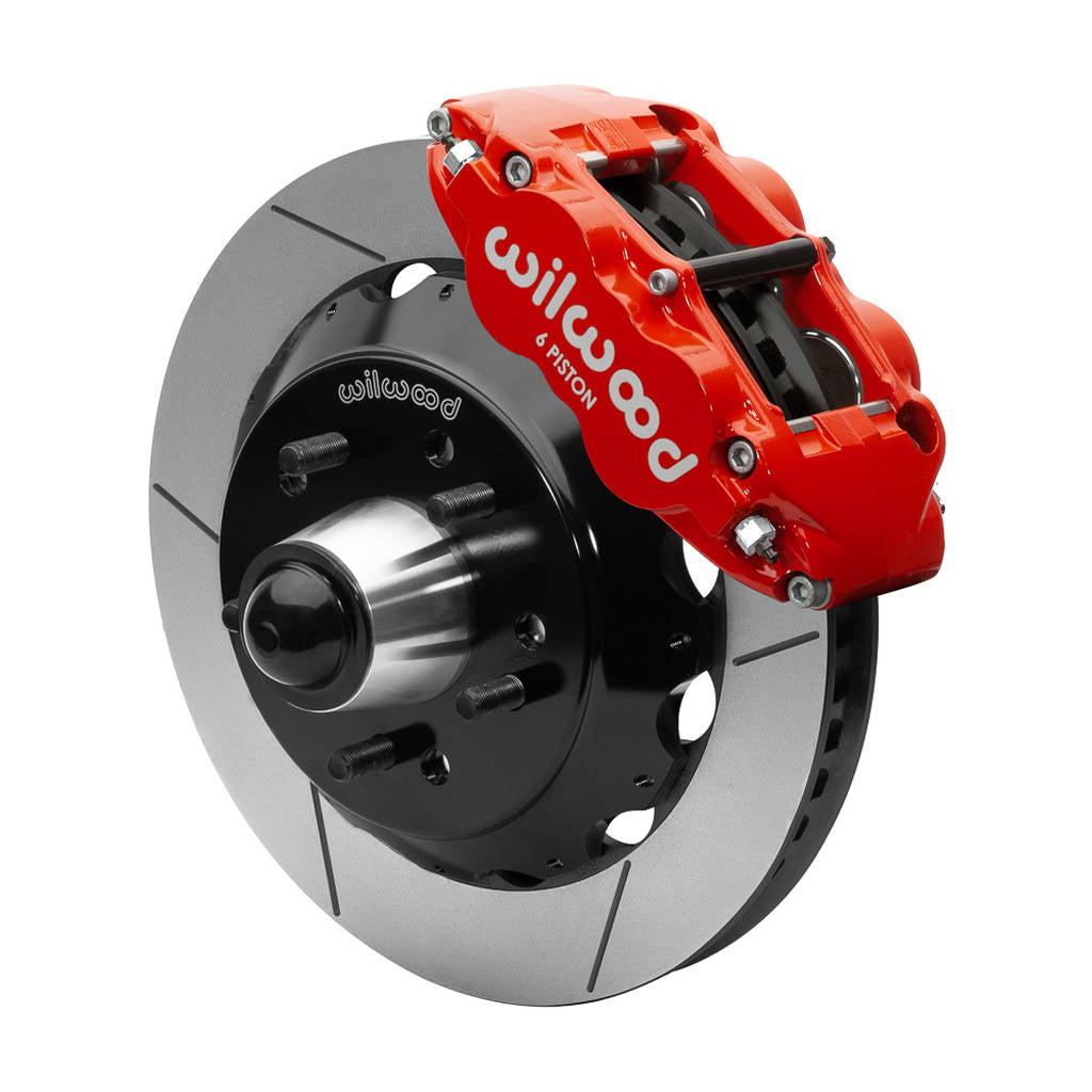 WILWOOD 140-15941-R Kit,Front,Fnsl6r,Wwe 63-87 C10 Iron Pro Spindle,13.06 Rotor,5 Lug,Red Photo-0