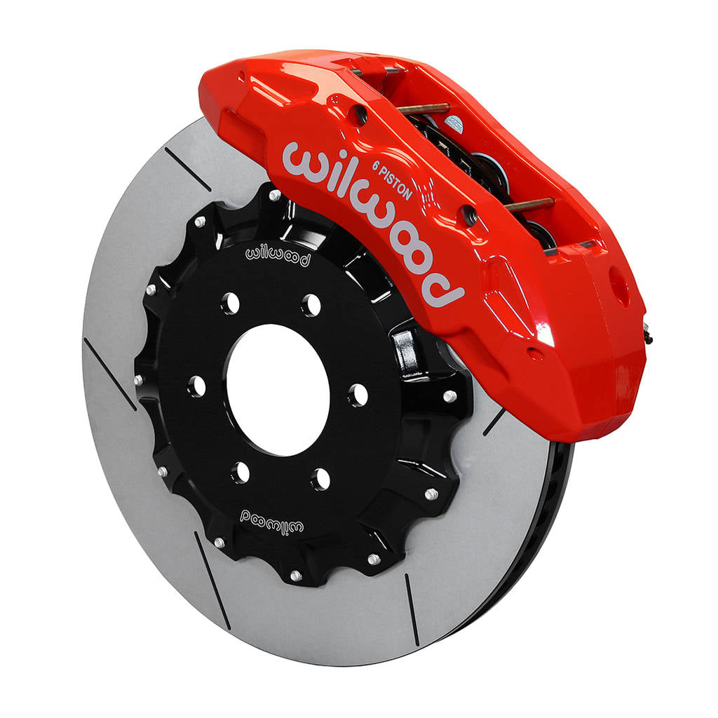 WILWOOD 140-15286-R Kit,Front,Ford F150 4wd,2004-08,6-Lug Tx6r,15.50 Rotor,Red,W/Lines Photo-0
