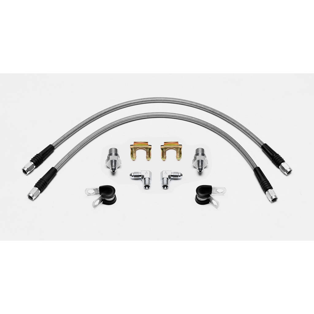 WILWOOD 220-13055 Flexline Kit,18in.,M10x1 Bubble,90 Deg 1/8 Npt,Inlet Photo-0
