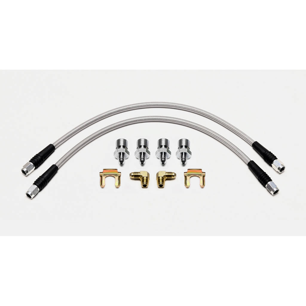 WILWOOD 220-12296 Flexline Kit,Front,16in.,Buick,41-56 7/16-24 To 90 Deg Photo-0