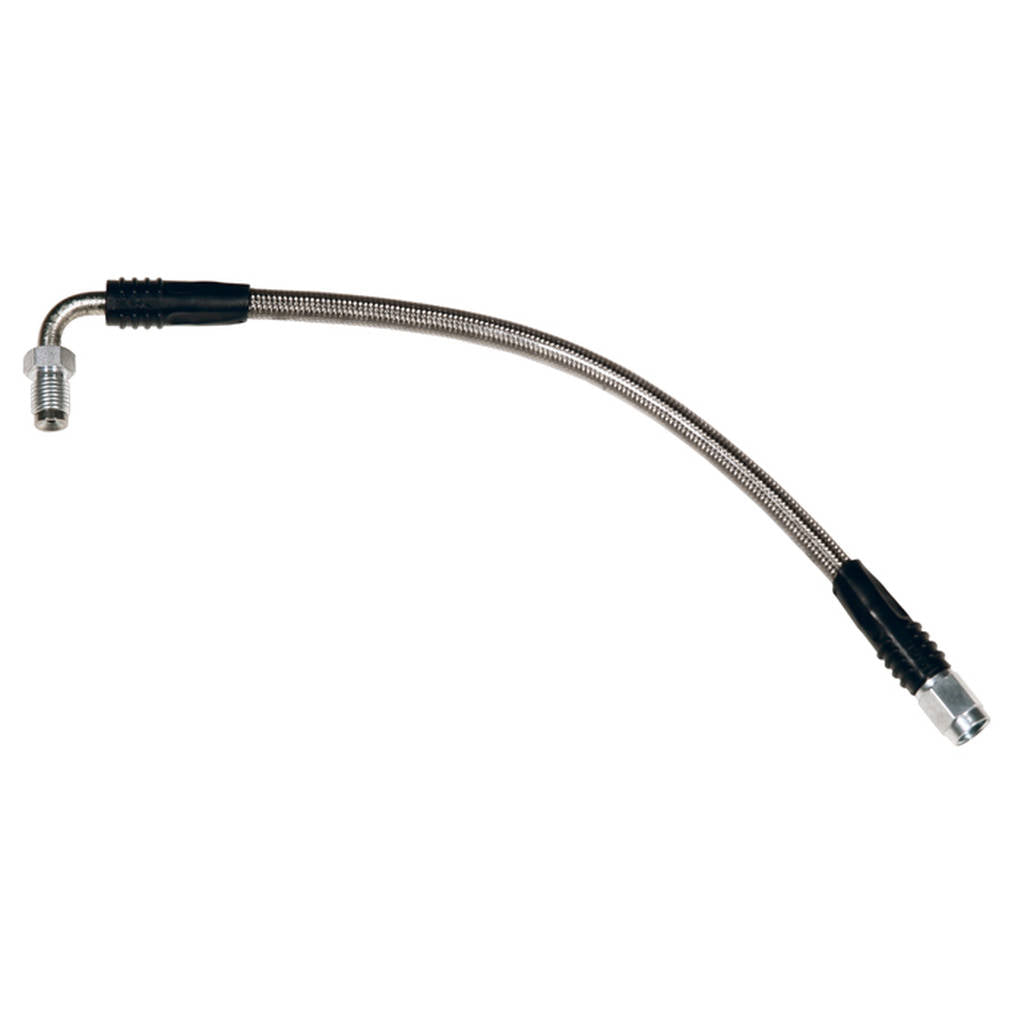 WILWOOD 220-10711 Flexline,Brake,10.5in. Oal,-3 Hose,90 Deg,If Malex3/8 Swivel Photo-0