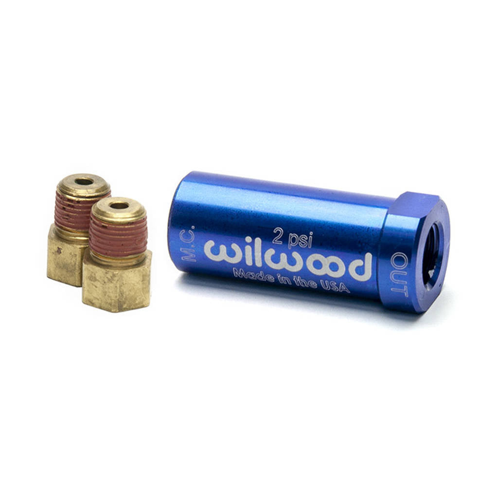 WILWOOD 260-13783 Kit,Rpv,2lb.,Inline,Blue W/Fitting Photo-0