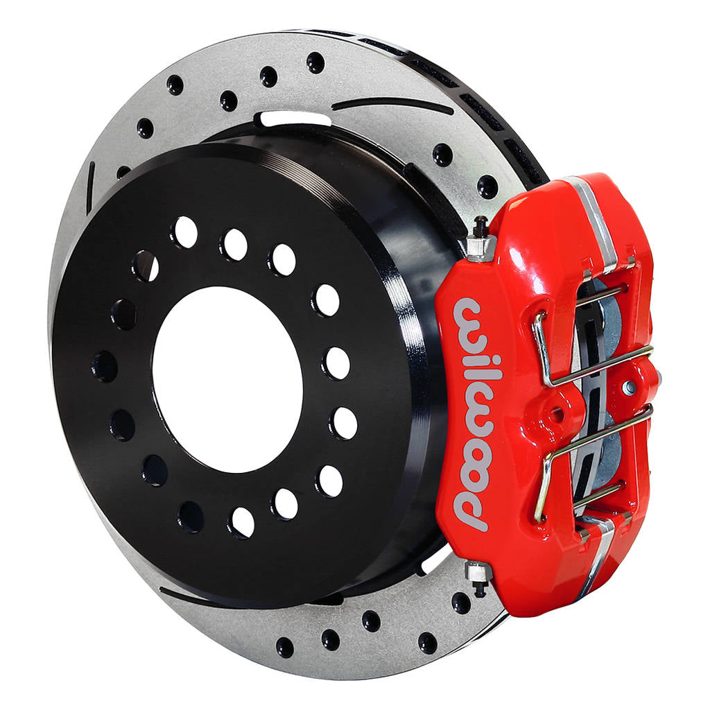 WILWOOD 140-14400-DR Kit,Rear,Disc/Drum,12 Bolt,2.75/2.81 Off 1pc 11.00,Staggered Mt,Srp,Red Photo-0