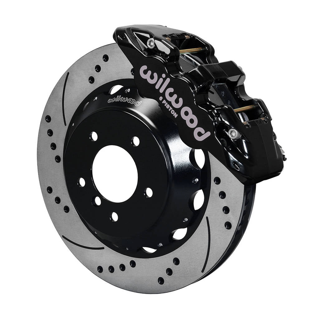 WILWOOD 140-13582-D Kit,Front,Bmw E90,07-11,Aero6,14.00x1.25 Srp,Black,W/Lines Photo-0