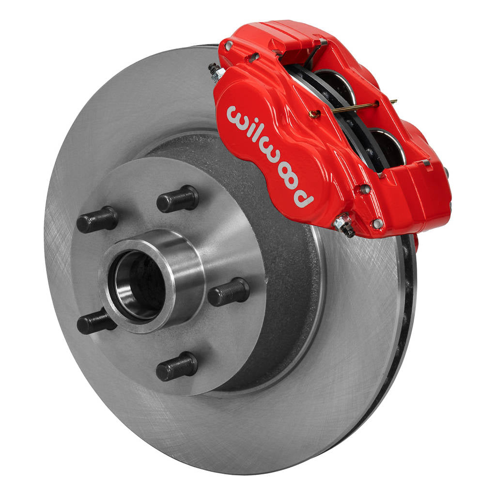WILWOOD 140-13477-R Kit,Front,Mustang,70-73,11.30 Hub/Rotor Red,W/Lines Photo-0