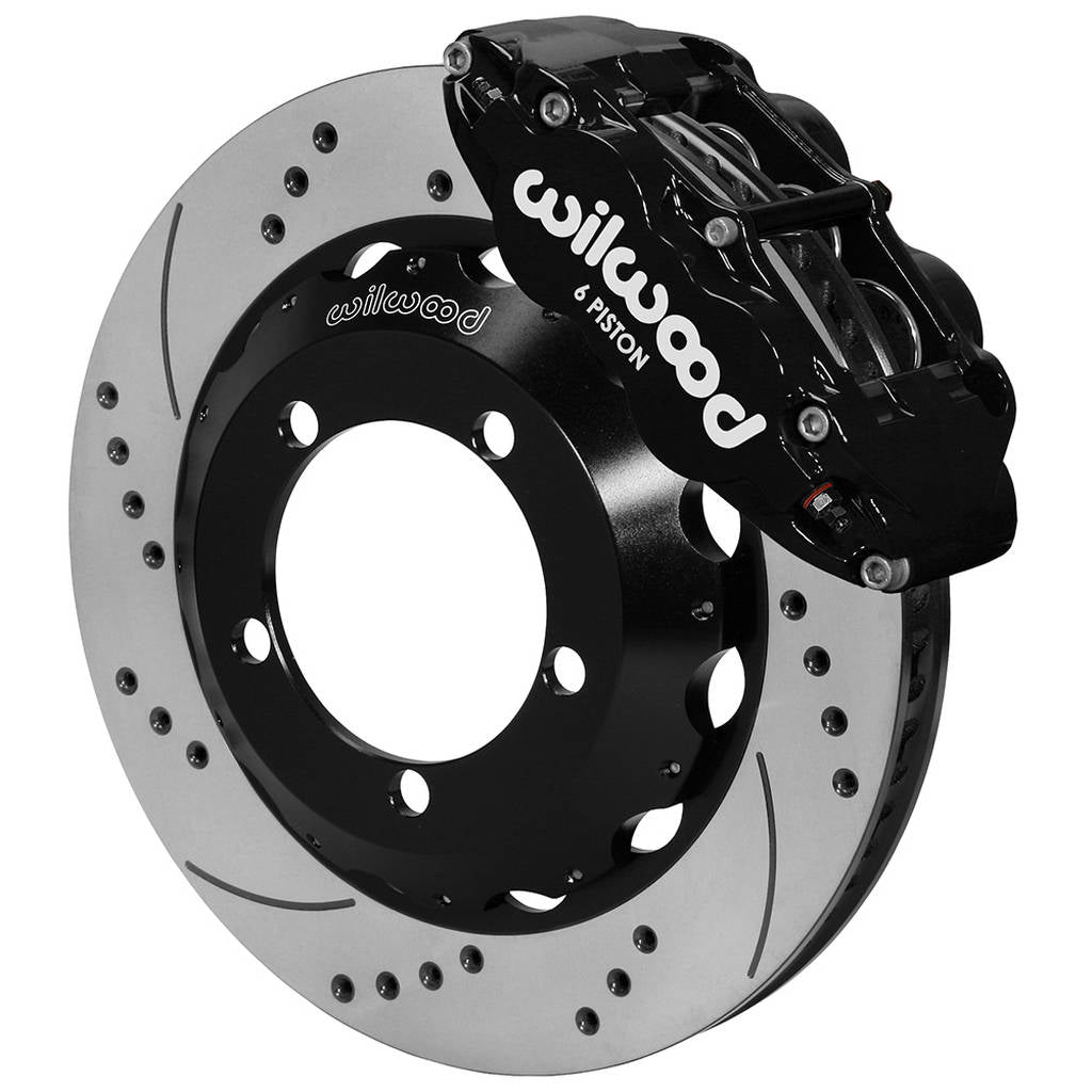 WILWOOD 140-13330-D Kit,Front,Ford Bronco,76-77,Dana 44,Disc Spindle,Fnsl4r,14.00,Drilled,W/Lines Photo-0