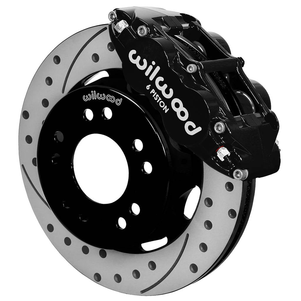 WILWOOD 140-15302-D Kit,Front,Wwe C10 Alum Pro Spindle Fnsl6r,12.19 Rotor,Srp Photo-0