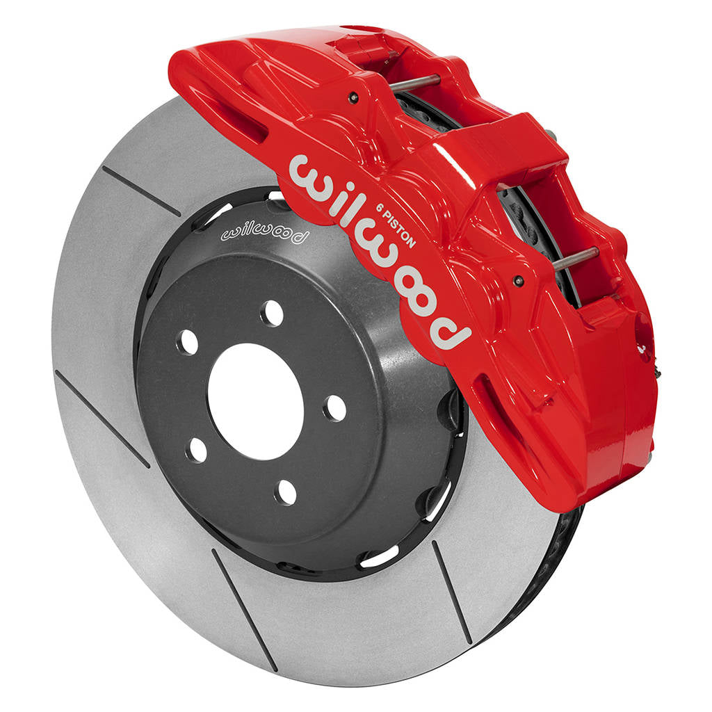 WILWOOD 140-14925-R Kit,Front,Mustang,2015-Up,Sx6r,Lug Drive 15.00 Rotor,Red,W/Lines Photo-0