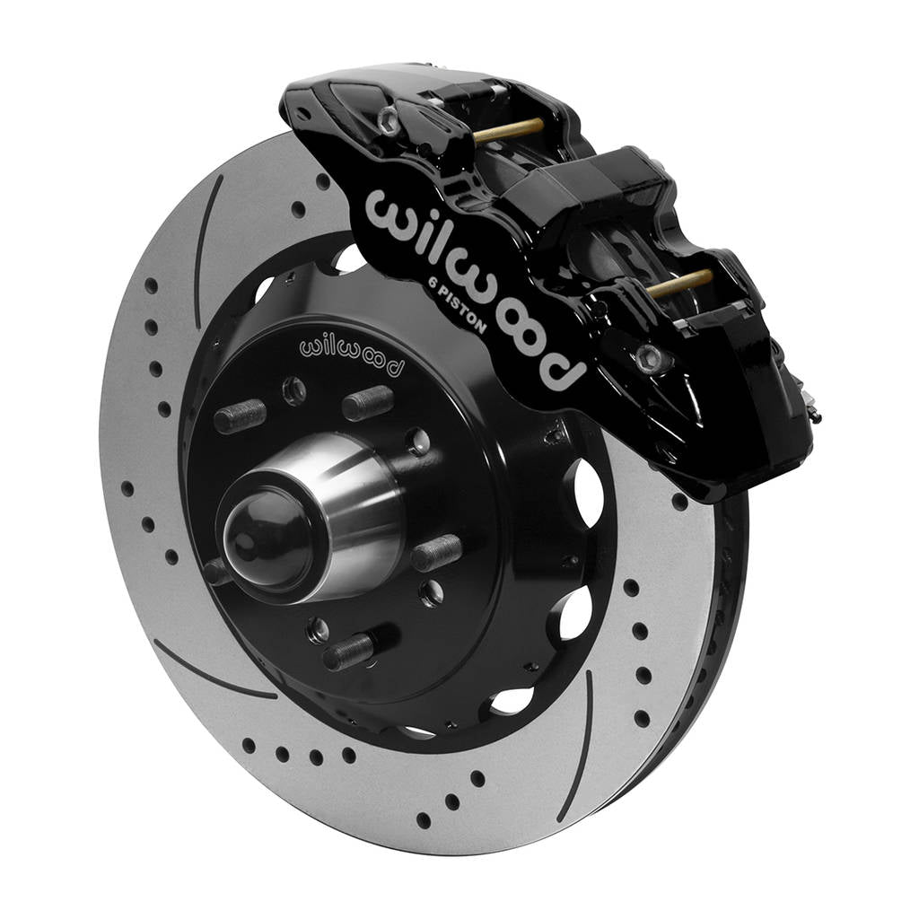 WILWOOD 140-15951-D Kit,Front,Aero6,Wwe 88-98 C1500 Iron,Pro Spindle,14.00 Rotor,5 Lug,W/Abs,Srp Photo-1