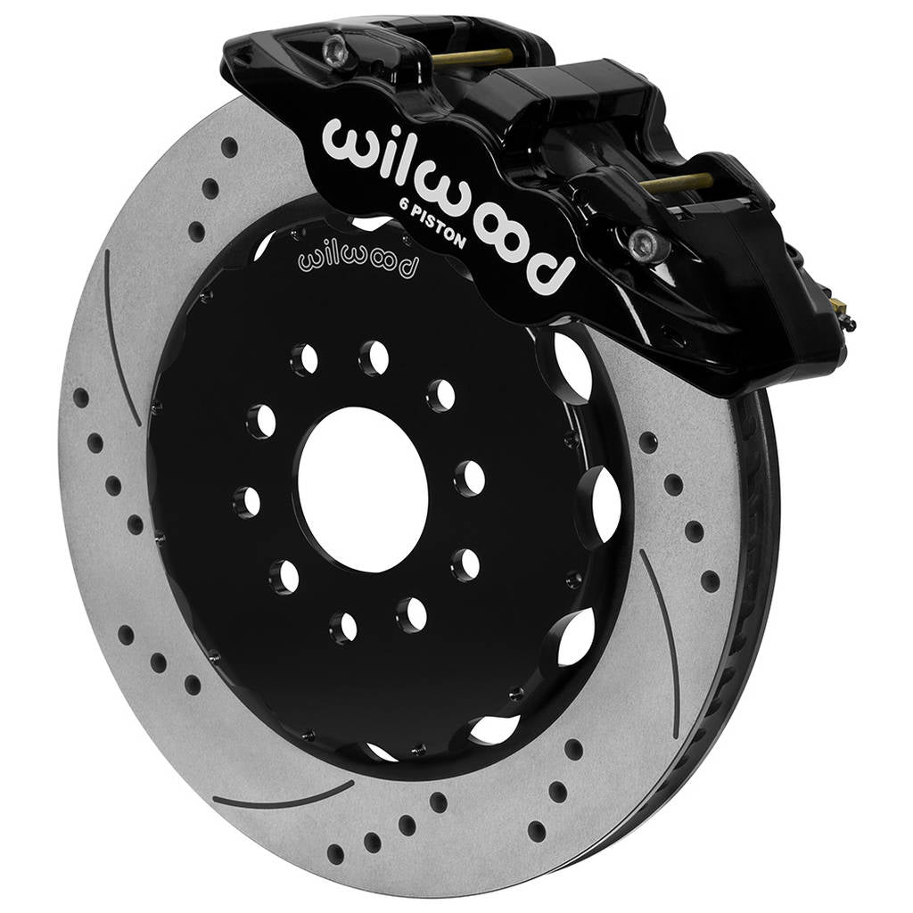 WILWOOD 140-15705-D Kit,Front,C5/C6/Z06 Vette 97-13,Aero6 14.00 Rotor,Drilled Photo-0