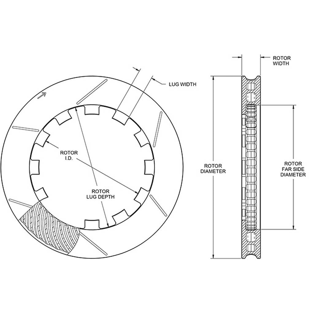 WILWOOD 160-15875-B Rotor1300-100df812-000tkcxxxxr 12 Lugx8.80 Snap Ring,48 Cvane,Gt Photo-2