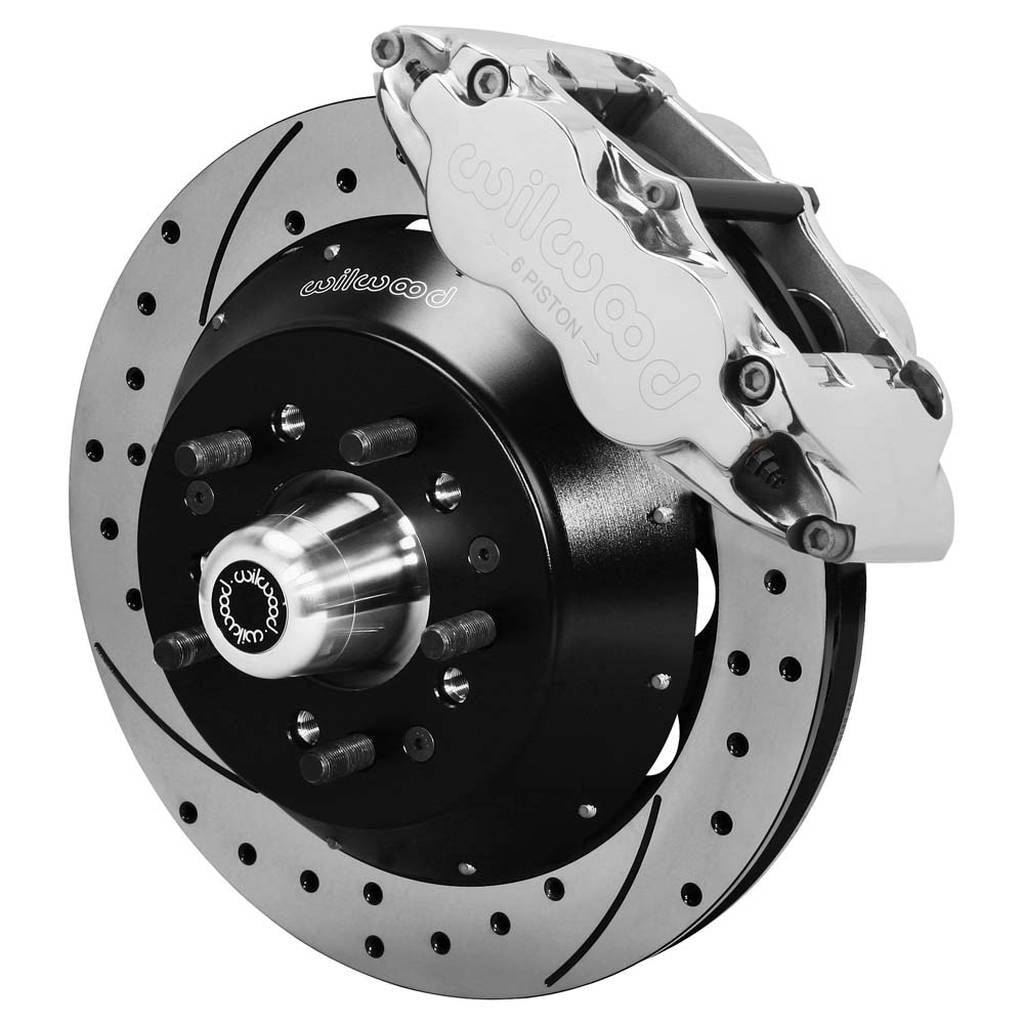 WILWOOD 140-9919-DP Kit,Front,Wwe Pro Spindle,Bnsl6r 13.00 Rotor,Drilled,Polish Photo-0