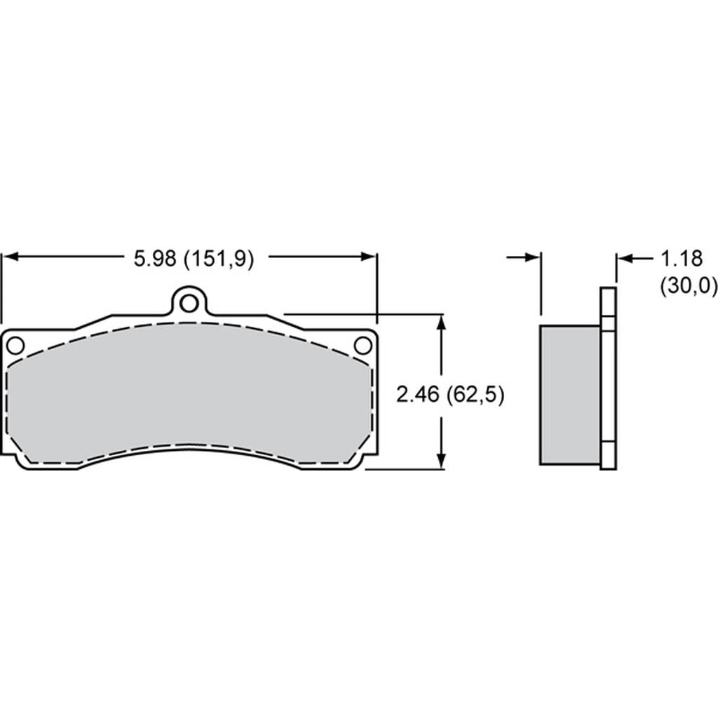 WILWOOD 15A-10253K-B Pad,8830a,Bedded,Polymatrix,Axle Set Photo-0