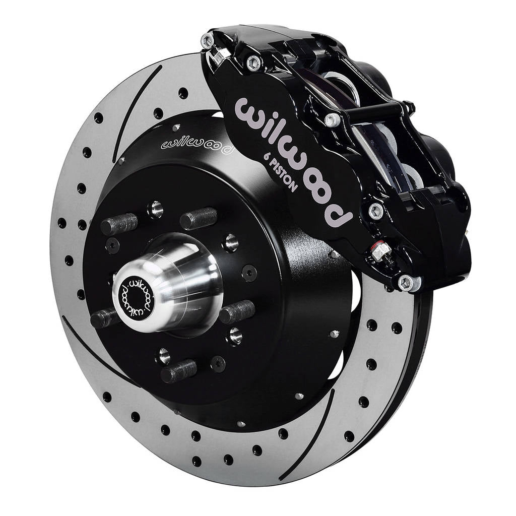 WILWOOD 140-9802-D Kit,Front,Pinto/Mustang Ii,74-78,Big Brake,Radial Mt,14.00 Rotor,Drilled Photo-0