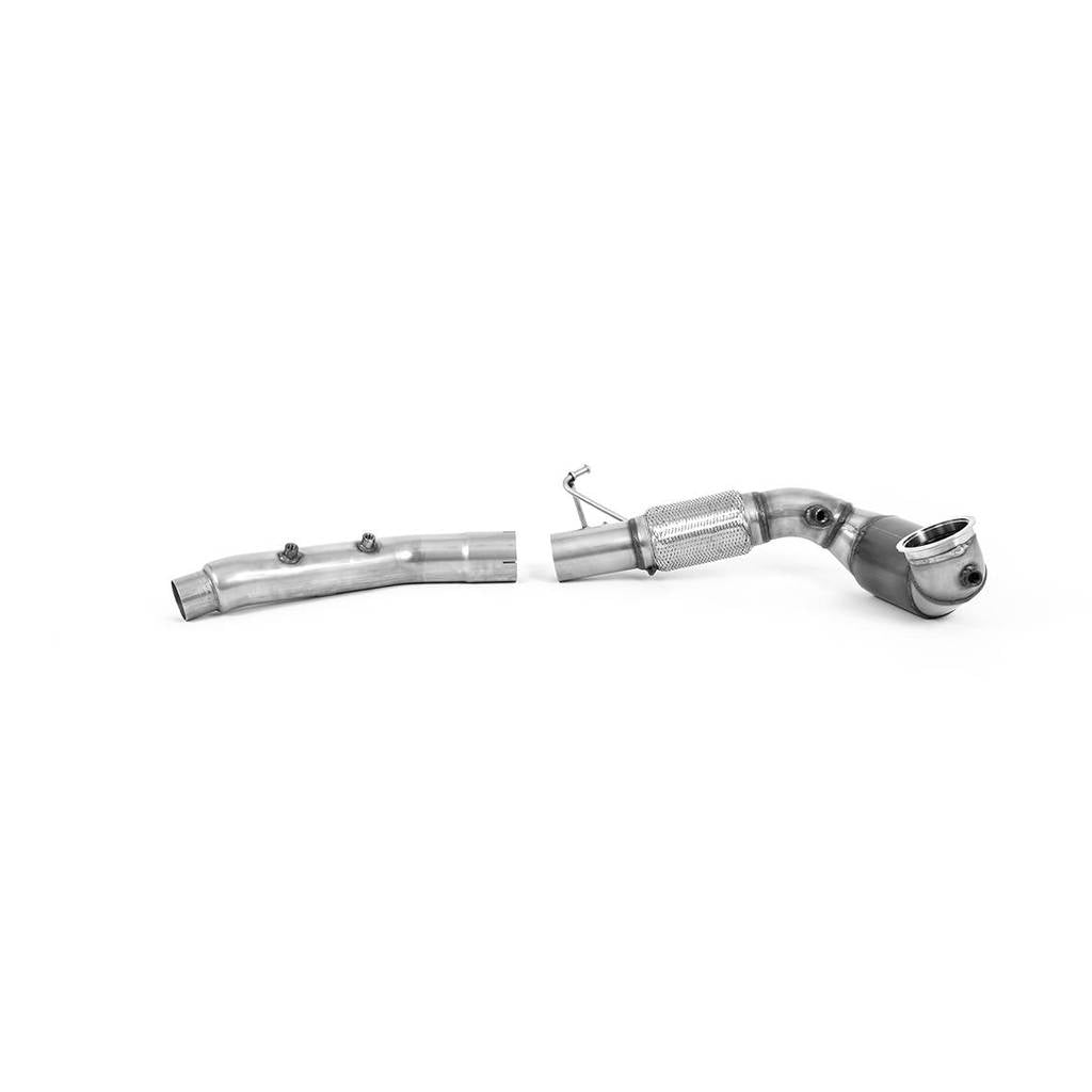 MILLTEK SSXVW642 Large Bore Downpipe and Hi-Flow Sports Cat VW Golf Mk8 GTi (245ps OPF/GPF) 2020 - 2022 Photo-0