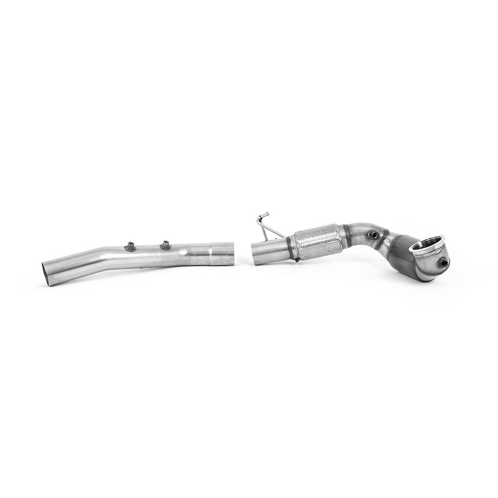 MILLTEK SSXVW639 Large Bore Downpipe and Hi-Flow Sports Cat VW Golf Mk8 GTi (245ps OPF/GPF) 2020 - 2022 Photo-0